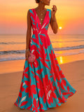 Solid Color Mid-waist Dress
