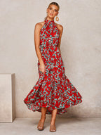 Polka Dot Floral Dress
