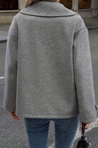 Oversized Versatile Wool Blend Short Blazer Style Coat