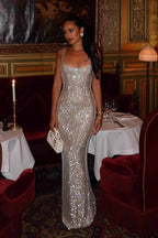 Crystal LowBack Party Dress