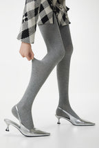 High Waist Knit Moisture Wicking Compression Tights