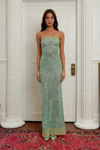Strapless Sequin Bodycon Birthday Dress