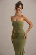 Elegant Strapless Party Dress