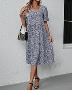 Adrianna Premium Floral Midi Dress Everyday Luxe Edit