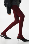 High Waist Knit Moisture Wicking Compression Tights