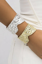 Punk Metal Style Simple Pockmarked Exaggerated Bracelet