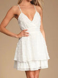 Lia Exclusive V Neck Polka Dot Mini Dress Boutique Collection
