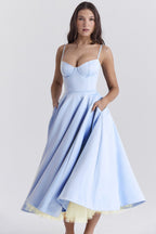 DoubleLayer Sheer Party Dress