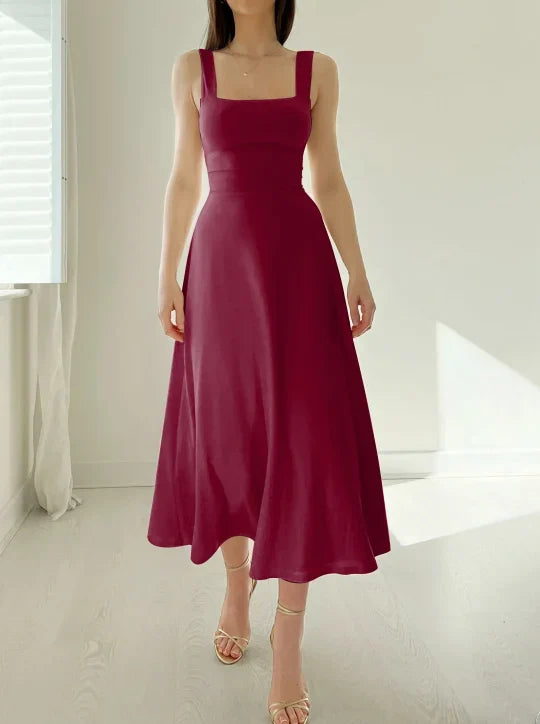 Graciela Minimalist Stylish Midi Dress Designer Edit