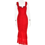 Kayla Maxi Dress Red