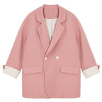 Double-breasted Casual Loose Women's Suit
