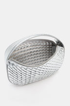 WOVEN EFFECT HANDBAG