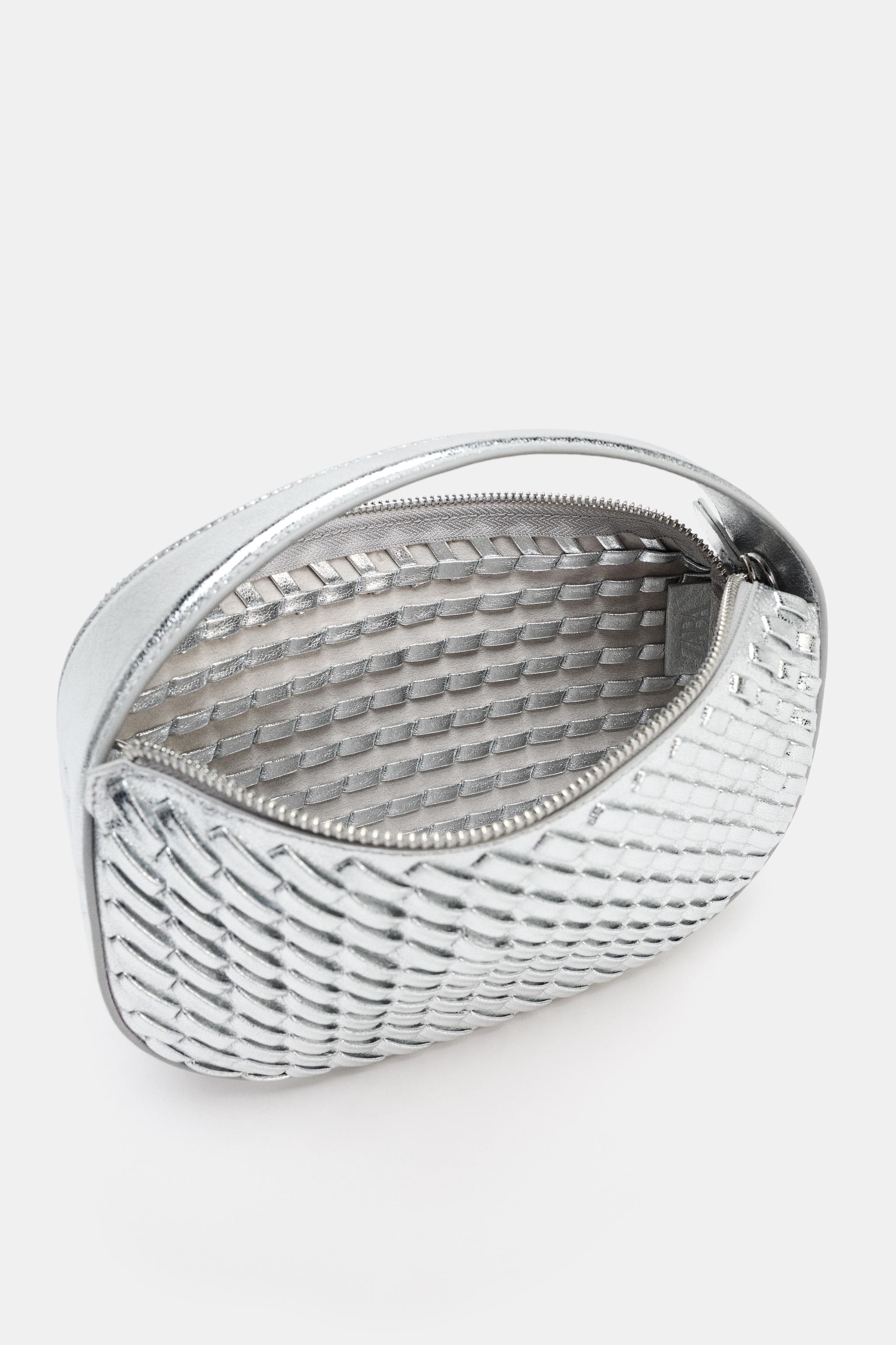 WOVEN EFFECT HANDBAG