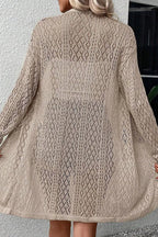 Hollow Knit VNeck Cardigan