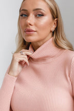 High Neck Pullover Slouchy Knit Sweater