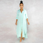Silvia Exclusive Overshirt Dress Set Designer Edit