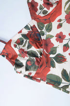 Floral Print Cami Bodycon Maxi Skirt Set