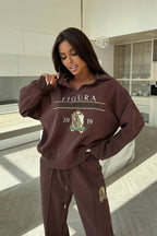 Fashion Crewneck Sweatshirt Pants Activewear Set