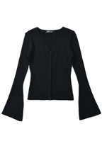 V-neck Knitted Cardigan Slim Sweater