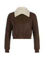 Taylynn Retro Faux Leather Jacket