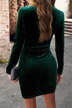 autumn winter round neck sexy bodysuit dress