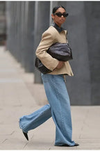 Waist Cinched Colorblock Jacket