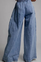 Fashion High Waist Vintage Zipper Cuffed Loose Jeans