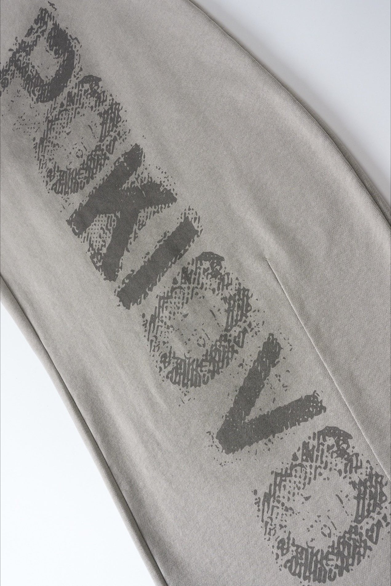 Letter Print Tie Wide Leg Casual Sweat Pants