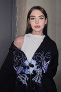 Y2K Skull Print Zip-Up Street Hoodie