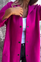 Solid Color Casual Women's Coat