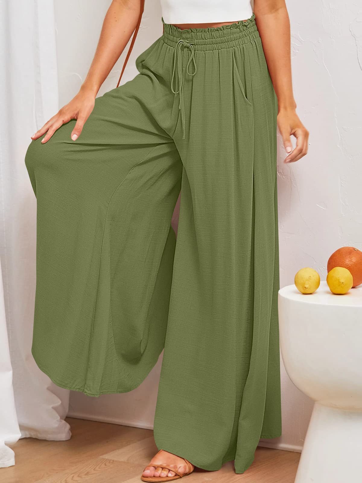 Casual Wide Leg Pants
