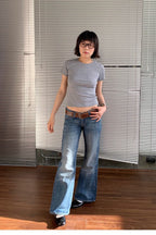 Low Rise Vintage Flare Jean