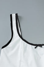 Sexy U Neck Sleeveless Short Bodycon Mini Dress