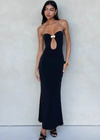 Isla Midnight Strapless Cut Out Maxi Dress