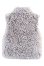 Stylish Collared Sleeveless Short Faux Fur Vest