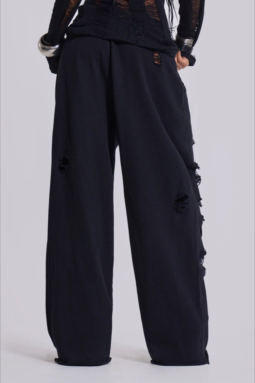 Street Style Loose Ripped Pants
