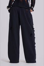 Street Style Loose Ripped Pants