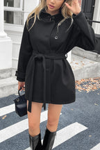 Long Sleeve Casual Wool Blend Coat
