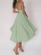 Fulgencia Spaghetti Dress for Women Comfortable Daily Wear