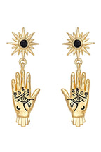 Personalized Palm Totem Necklace and Earrings