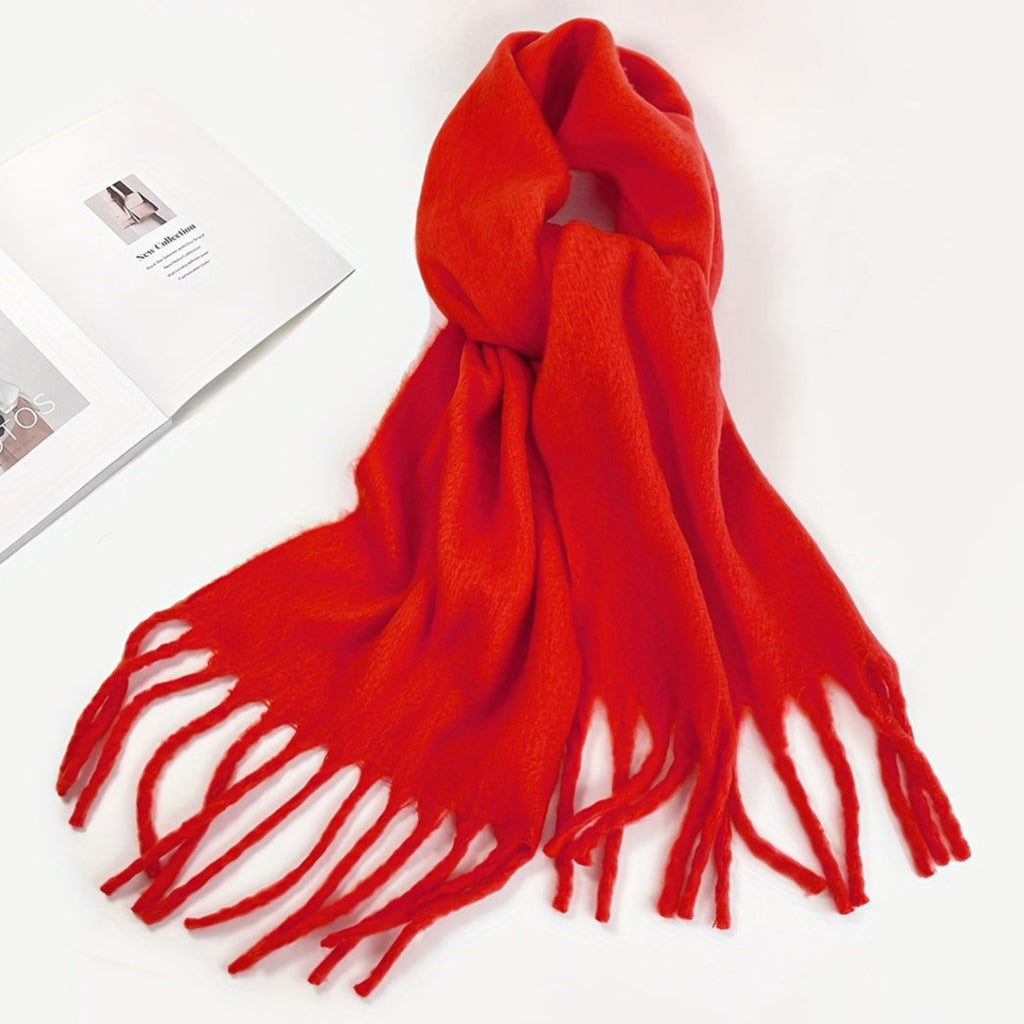 Solid Color Mohair Scarf