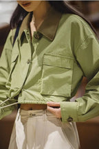 Corduroy Patchwork Safari Jacket