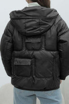 Bright Color Stand Collar Puffer Coat