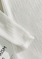 Ocean Drift - White Mesh Knit Beach Dress & Bikini Set