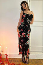 Vintage Floral Bodycon Party Dress