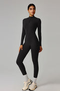 Slim Fleece Lined Thermal Running Outdoor Jumpsuit