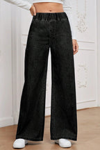 Vintage Elastic High Waist Relaxed Jeans