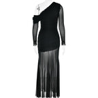 Soprano One Shoulder Dress Black