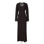 Elizabeth Maxi Dress Brown