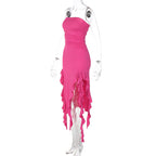Aliza Mini Dress Rose Red